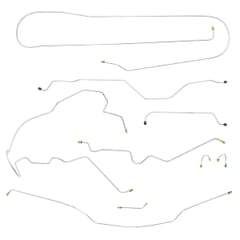 (1970) Brake Line Set-2wd-Long-Coil-Power